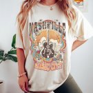 Cowgirl Bachelorette Shirts, Nashville Music City Oversized TShirt, Tshirt