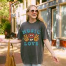 Tshirt, Music Is Love Oversized TShirt, Mental Health Matters Shirt