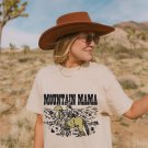 Vintage Inspired Cotton T-shirt, Mountain Mama Oversized T-shirt, Unisex Tee