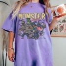 Halloween Shirt, Monster Mash Oversized Vintage T Shirt, Tshirt