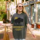Be The Buffalo Charge The Storm Shirt, Midwest USA Oversized TShirt, Cross Country Road Trip Tee
