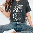 Smiley Face Tee, Melting Smiley Face Oversized Vintage T-Shirt, Retro Smile Shirt