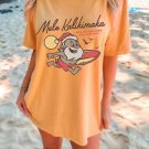 Hawaiian Christmas Shirt, Mele Kalikimaka Bing Crosby Santa Oversized Vintage Tee