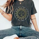 Sun Moon Tee, Live By The Sun Love By The Moon Oversized Vintage T-Shirt, Sun T-shirt