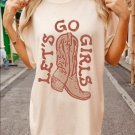 Tee, Lets Go Girls Oversized Tee, Bridesmaids Shirts Getting Ready