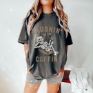 Tshirt, Laughin Til Im In The Coffin Halloween Oversized TShirt