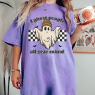 Halloween Shirt, I Ghost People All Year Round Oversized Vintage T Shirt, Tee