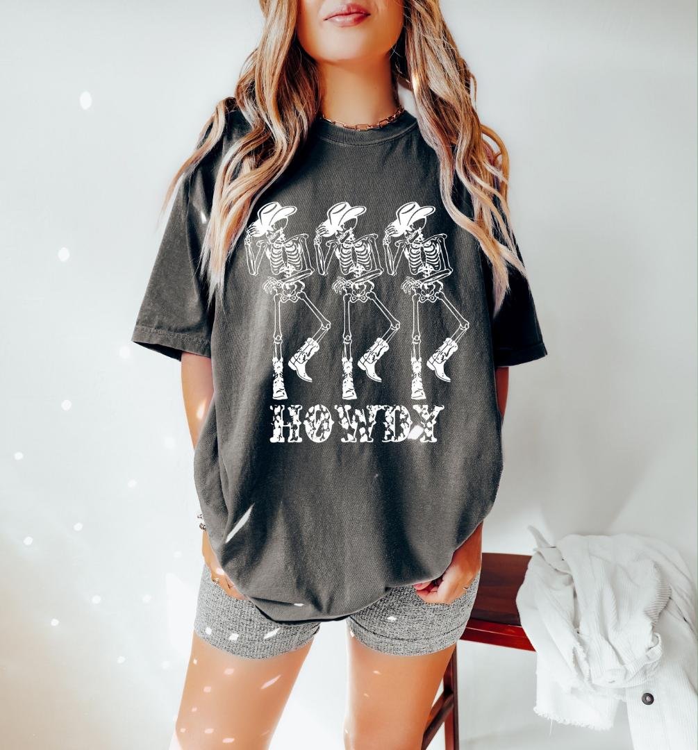 Dancing Skeleton Shirt, Howdy Cowboy Skeleton Shirt