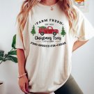 Shirt, Farm Fresh Christmas Trees Truck Oversized Vintage T-Shirt