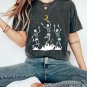 Skeleton Shirt, Dancing Skeleton Oversized Vintage T-Shirt, Halloween Dancing Skeleton Shirt