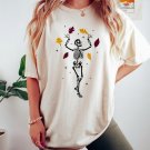 Halloween Skeleton Shirt, Dancing Skeleton Oversized Shirt, Funny Halloween Shirt