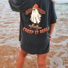 Halloween Shirt, Creep It Real Oversized Vintage T Shirt, Tshirt