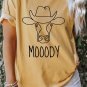 Tee, Cow Mooody Oversized Tee, Country Western Shirts