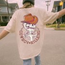 Cowgirl Shirt, Cowboy Killers Skeleton Oversized Vintage T Shirt, Tshirt