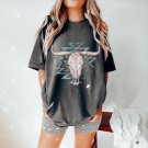 Tshirt, Aztec Bull Skull Oversized TShirt, Graphic Tees For Women