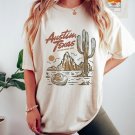 Texas Vintage Inspired Graphic T-shirt, Austin Texas Oversized Shirt, Cowboy Shirt