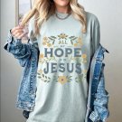 Jesus Comfort Color Shirt, All My Hope Is In Jesus Oversized Vintage T Shirt, Christian Shirts