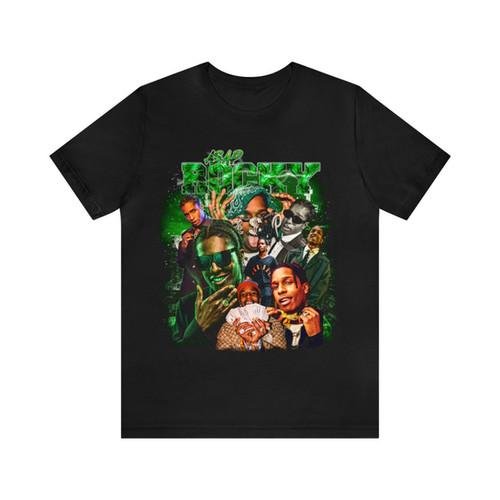 Vintage 90s Rap Bootleg Style T-Shirt ASAP ROCKY Unisex Graphic Tee Shirt