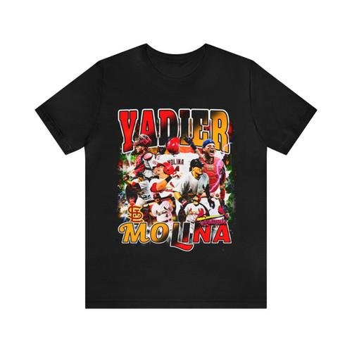 Vintage 90s Baseball Bootleg Style T-Shirt YADIER MOLINA Unisex Graphic Tee