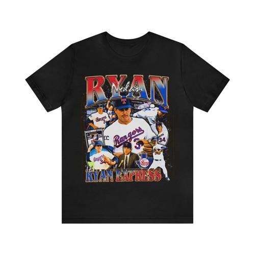 Vintage 90s Baseball Bootleg Style T-Shirt NOLAN RYAN Unisex Graphic Tee Shirt