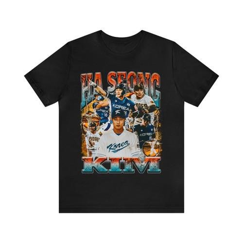 Vintage 90s Baseball Bootleg Style T-Shirt HA SEONG KIM Unisex Graphic Tee Shirt