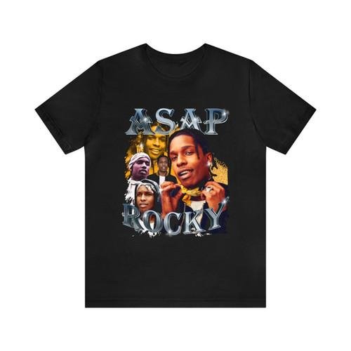 ASAP ROCKY VINTAGE Bootleg Rap Unisex Jersey Short Sleeve Tee