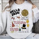 Cheer to the New Year Shirt, Hello 2024 Shirt, New Year Shirt, Gift for Her