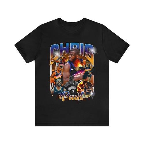 CHRIS PAUL Sun Unisex Graphic Tee, Vintage 90s Basketball Bootleg Style T-Shirt