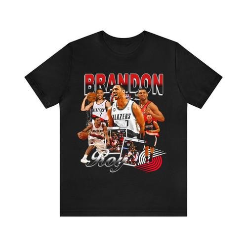 BRANDON ROY Unisex Graphic Tee, Vintage 90s Basketball Bootleg Style T-Shirt