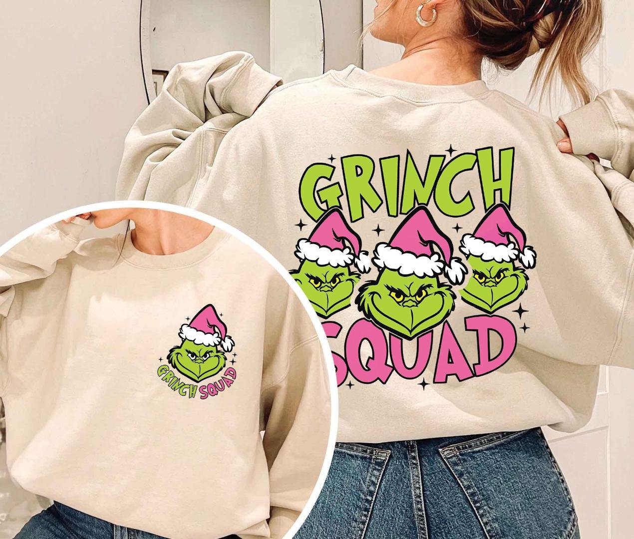 Retro Christmas Shirt, Vintage Pink Grinc Squad Shirt