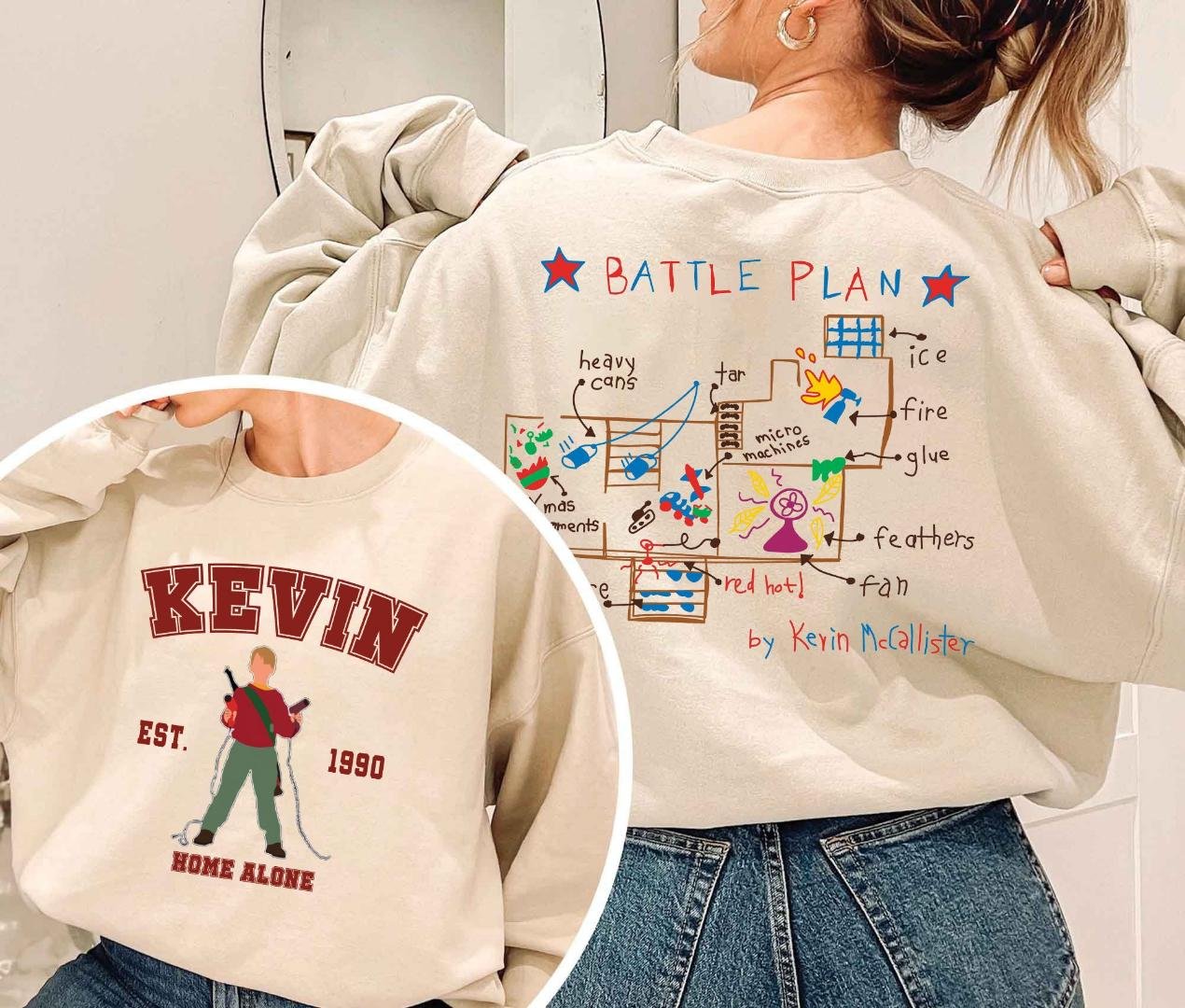 Kevin Home Alone Battle Plan Shirt, Home Security Shirt