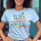 Christmas T-shirt for Women, Wonderful Time Of The Year