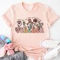 Leopard Print Nurse Shirt, Wild Flowers Nurse T-Shirt