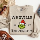 Christmas Grinch Unisex Tee Shirt, Whoville University Grinch Shirt