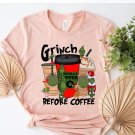 Before Coffee Grinch Unisex Tee Shirt, Whoville COFFEE Grinch Shirt