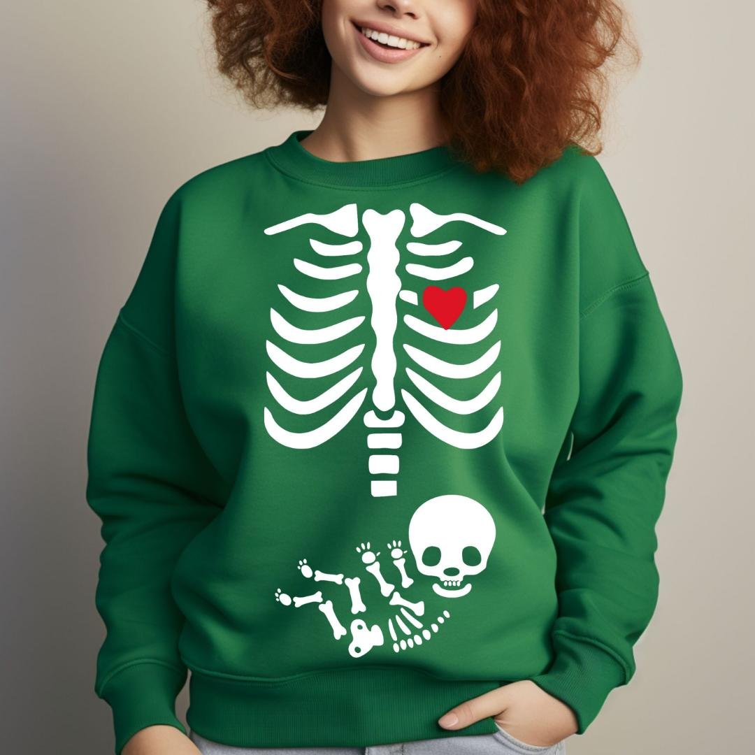 Baby Skeleton Shirt, Skeleton Maternity Shirt