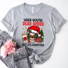 Funny Christmas Tee, Skeleton Christmas Shirt