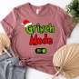 Trendy Christmas Shirt, Grinch Mode Christmas Shirt