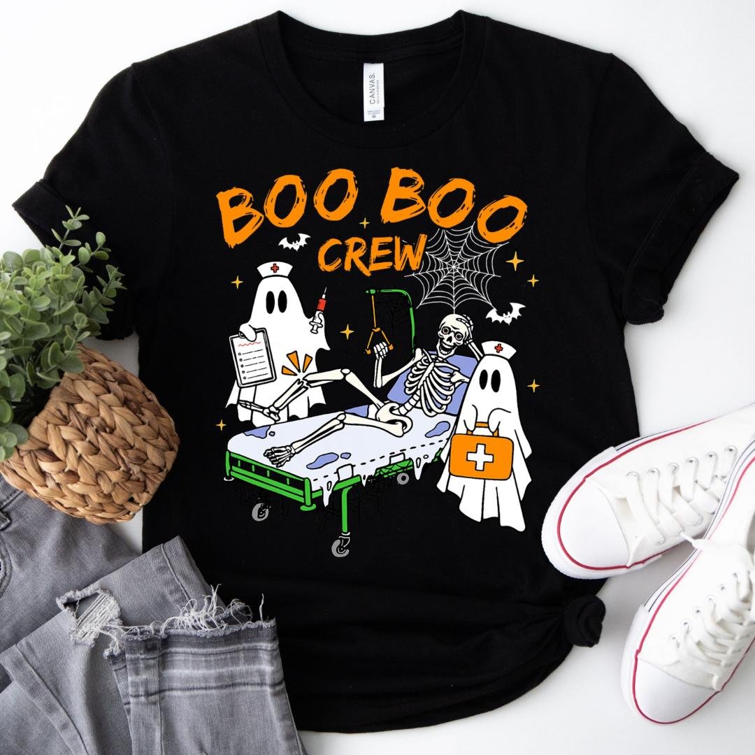 Skeleton Shirt, Boo Boo Crew Shirt Gift For Nurses
