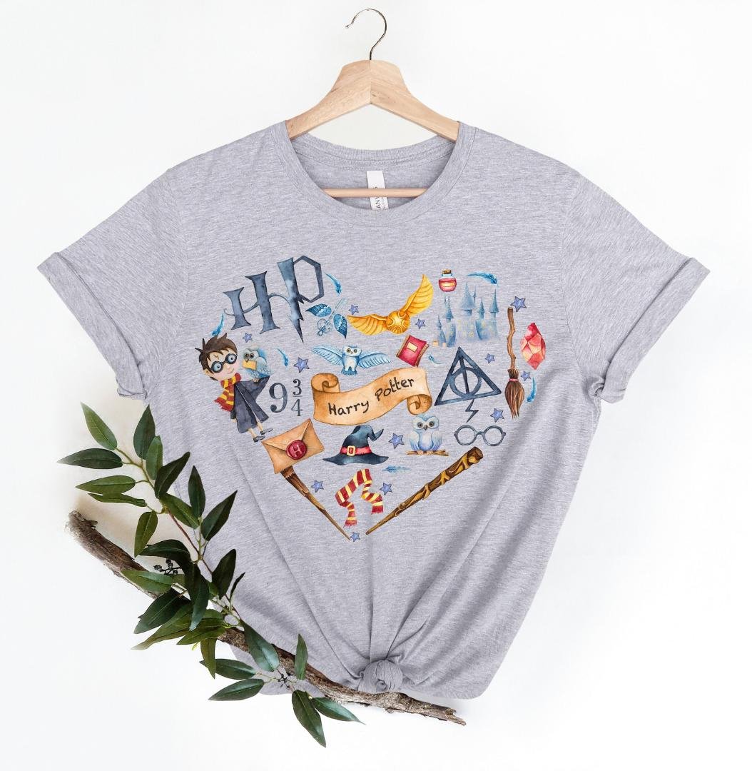 Witch Shirt, Wizard Heart Shirt, Wizard Letter Shirts