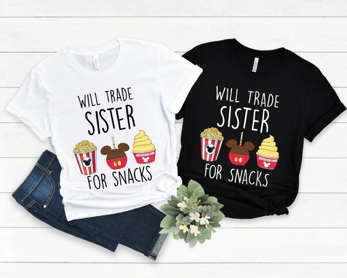 Disneyland Trip Shirt, Will Trade Sister For Snacks Shirt, Mickey