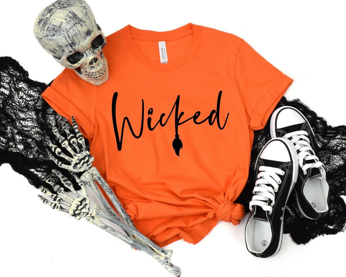 Spooky Season, Wicked Witch Broom Shirt, Halloween Party Tee