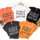 Thankful Mom Shirt, Turkey Wine Feelin Fine Shirt, Turkey