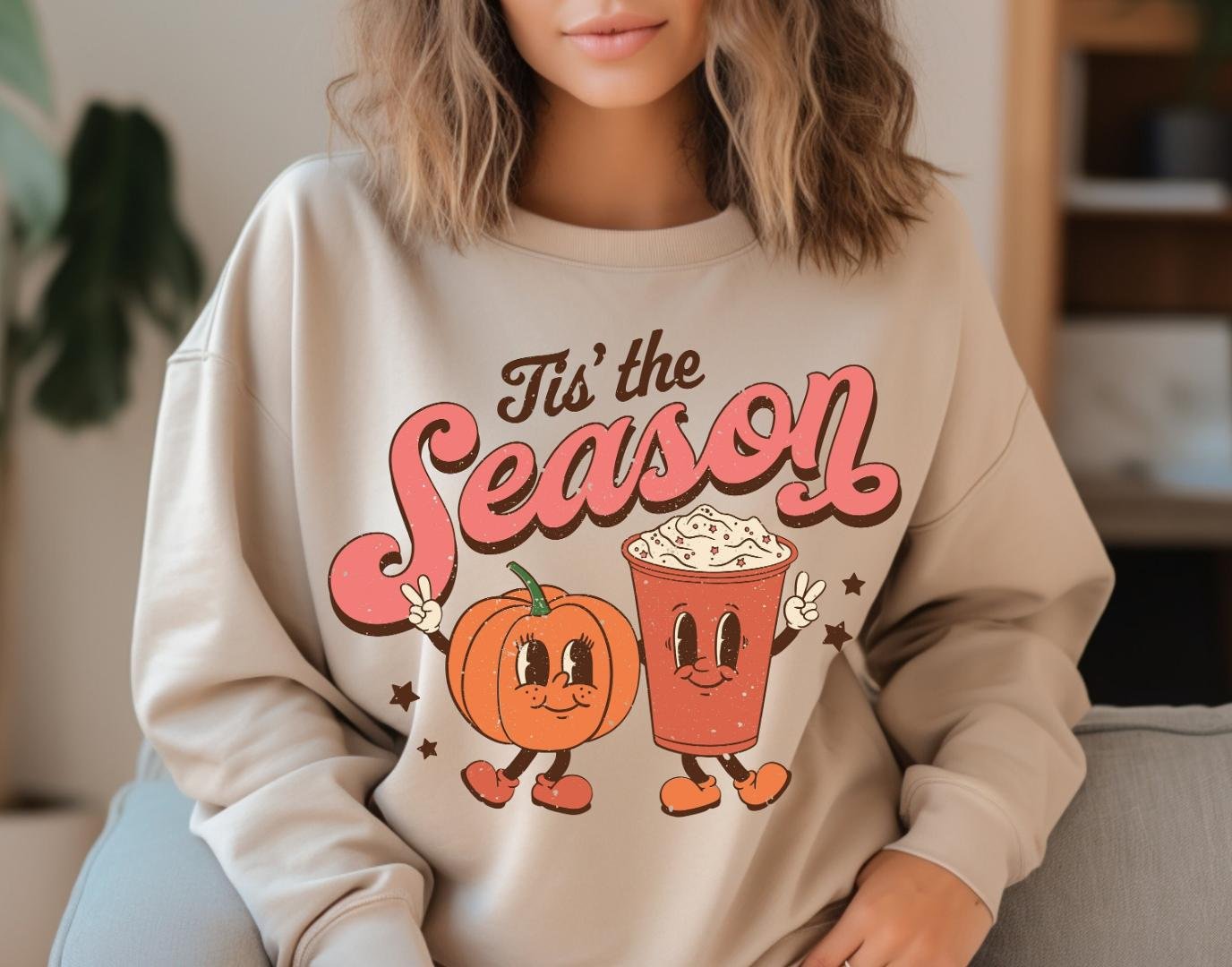 Fall Coffee Tee, Tis The Season Shirt, Pumpkin Spice
