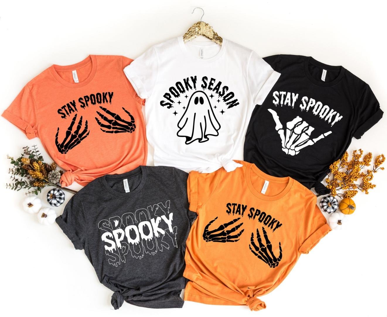 Spooky Season, Stay Spooky Skeleton Hands Shirt, Hocus Pocus Tee