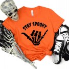 Spooky Season, Stay Spooky Skeleton Hand Shirt, Horror Movie