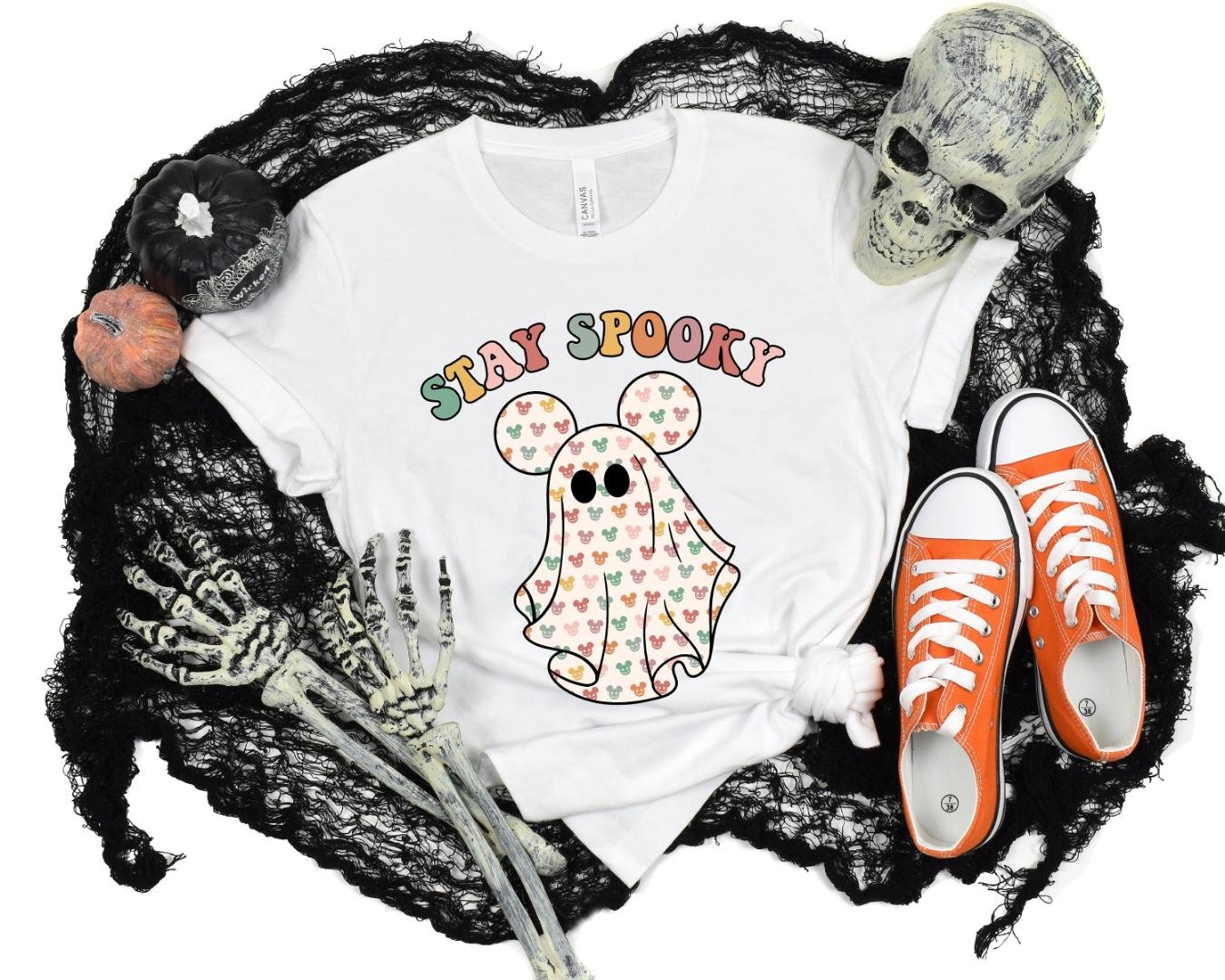 Spooky Season, Stay Spooky Cute Ghost Shirt, Thankful Turkey Tee