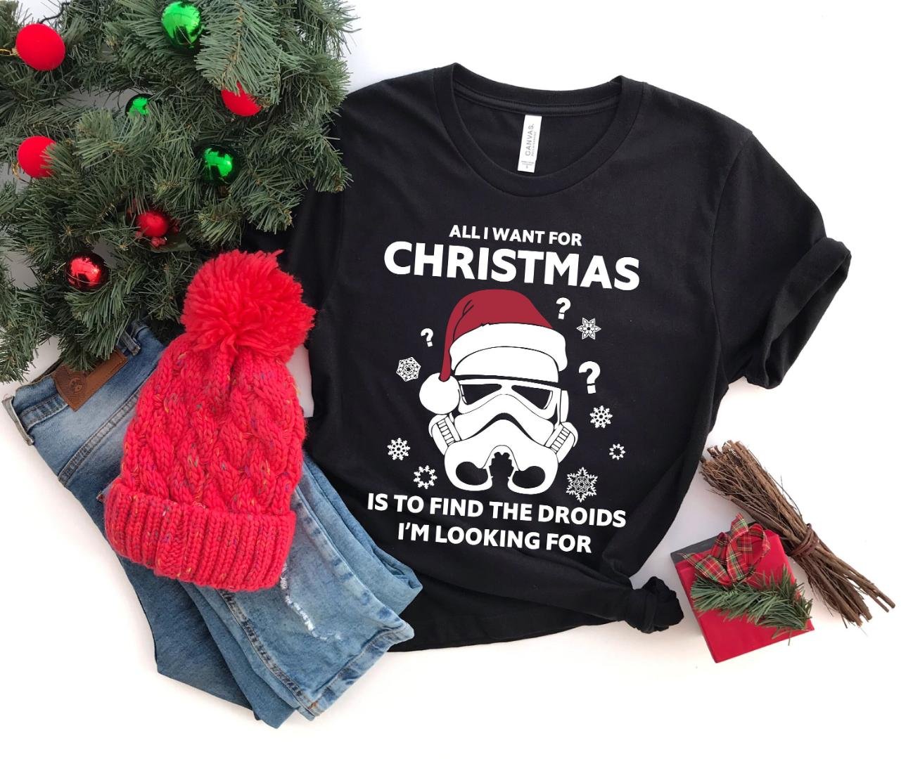 Santa Shirts, Star Wars Christmas Stormtrooper Shirt, Darth Vader Shirt