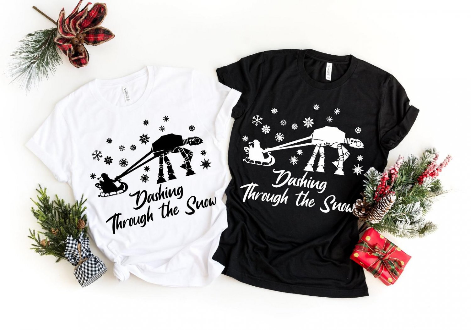 Darth Vader Shirt, Star Wars Christmas Dashing Trough The Snow Shirt, Family Christmas Shirts
