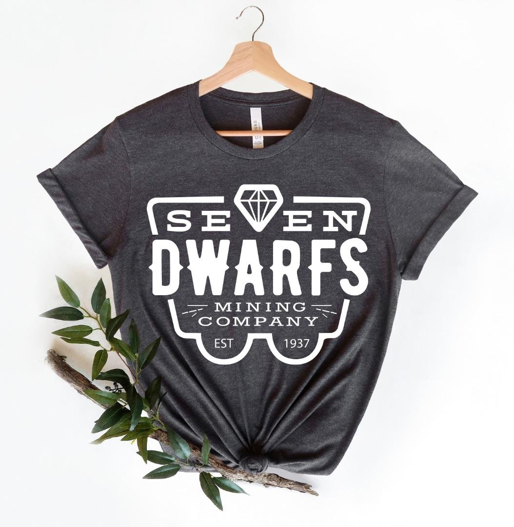Snow White and the Seven Dwarfs Shirt, Seven Dwarfs Mining Company Shirt, Disney Princess Shirt